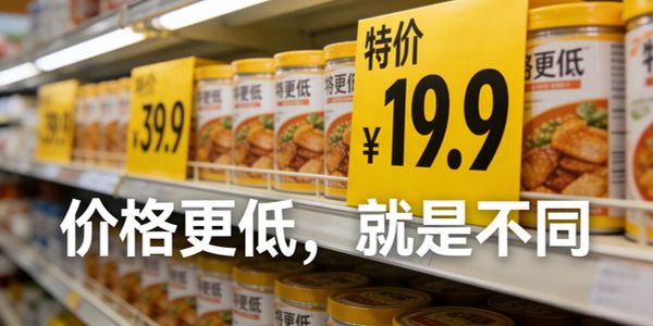 中小品牌最大的差异化就是:价格便宜